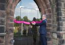 Knutsford mayor Cllr Stewart Gardiner reopens the 120-year-old cemetery chapel transformed after major refurbishment
