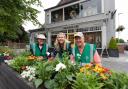 Knutsford in Bloom volunteers Barry Tilby, Sue Matthews and Chris Matthews, one of the groups taking part in the fresher's fair