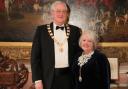 Former Knutsford mayor Cllr Tony Want and wife Jenny at his Mayoral Ball in Tatton Park