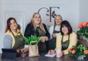 Award-winning florists at Chelsea Flowers Katerina Holisova, Lauren Thomas, Diane Scanlan and Kerry Wood