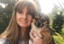 Sarah-Louise Heslop with Ukrainian rescue dog Bailey