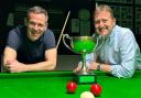Tatton’s Ian McHale and Ian Snelson, winners of the Knutsford and District Amateur Snooker League Bert Astles Memorial Pairs
