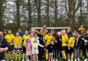 Egerton Ladies Knutsford celebrate their league title success