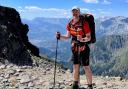 Patrick Davies on Brevant mountain above Chamonix in the Alps