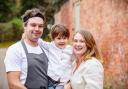 Chef Chris Boustead,  son Ollie and partner Laura Christie can't wait to open their new restaurant, wine bar and shop