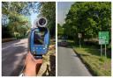 A police road safety check caught 10 drivers speeding on Chelford Road in Knutsford