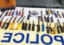 People are being urged to hand in any old knives and blades at a special collection box at High Legh Garden Centre