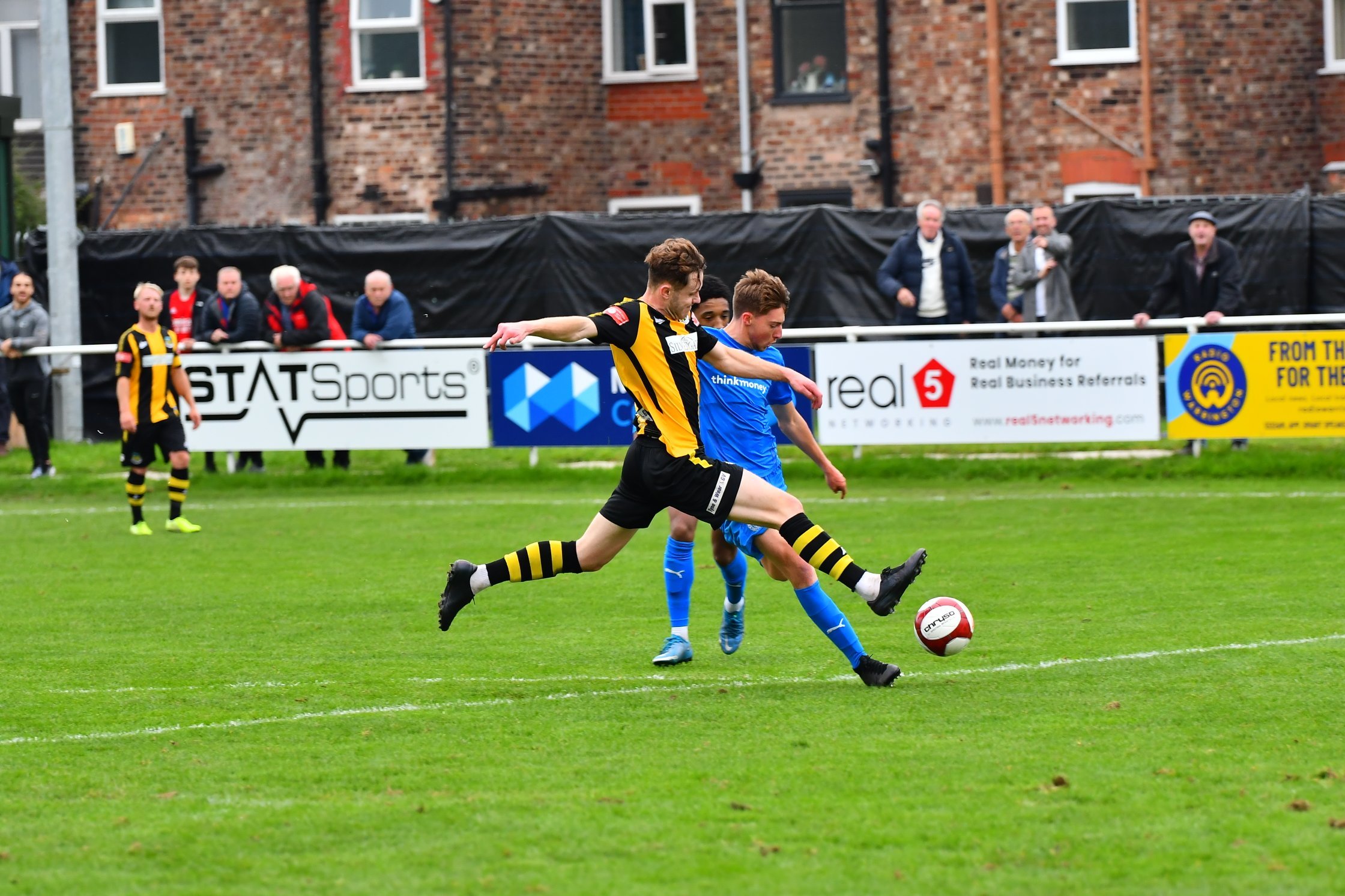Blues exited the FA Trophy at the hands of Hebburn Town last weekend. Picture by Mark Percy