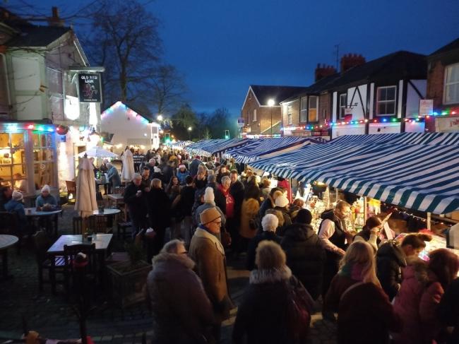 Holmes Chapel Christmas Market and Fair has been hailed a huge success after making a comeback for the first time in two years
