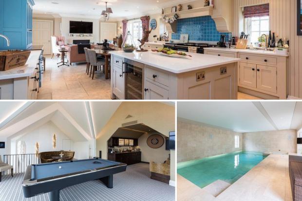Knutsford Guardian: The kitchen, indoor pool and games room (Rightmove)