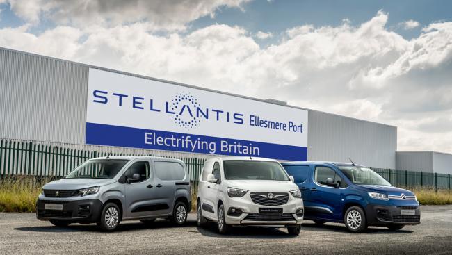 The Vauxhall plant, owned by car giant Stellantis, in Ellesmere Port.