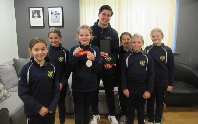 World champion gymnast Jaydon Paddock inspires pupils at Yorston Lodge Preparatory School