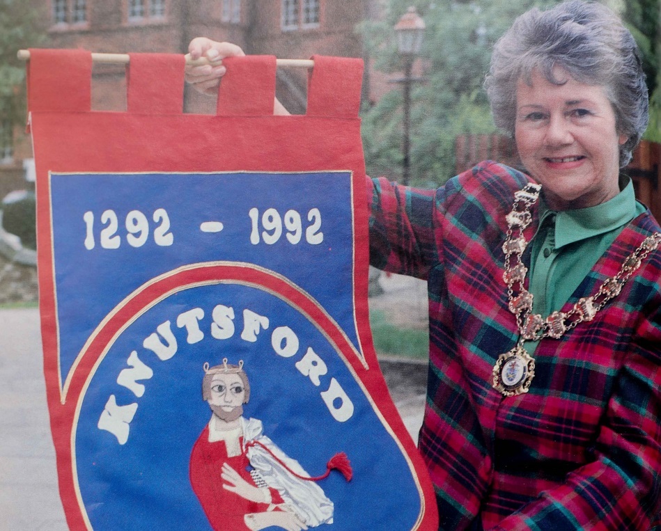 Copy pic from Cheshire LIfe of Jenny Holbrook as mayor of Knutsford