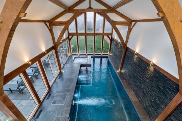 Knutsford Guardian: The indoor swimming pool (Jackson-Stops/Rightmove)