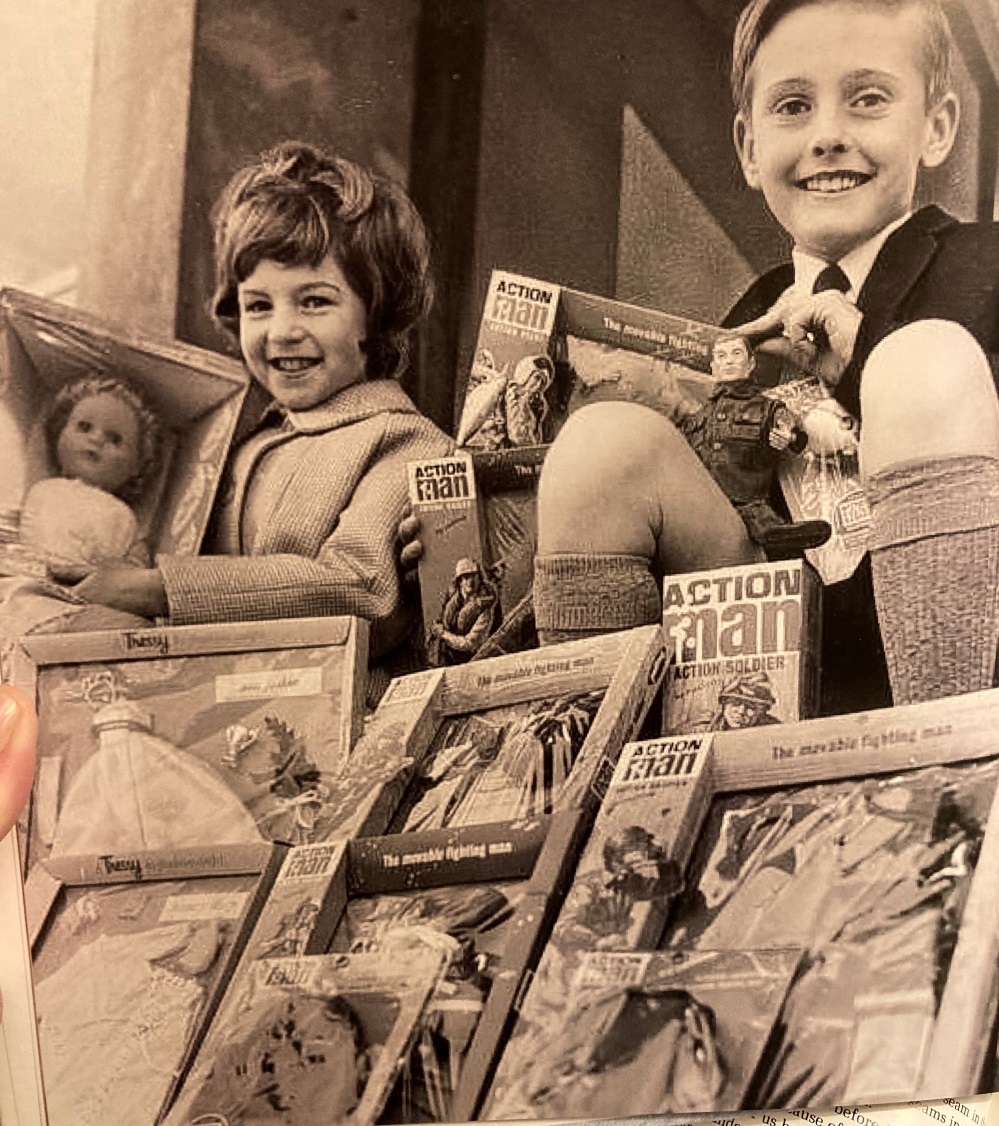 Palitoy factory girls and boys with Tiny Tears and Action Men toys from the 1960s Picture: Hansons