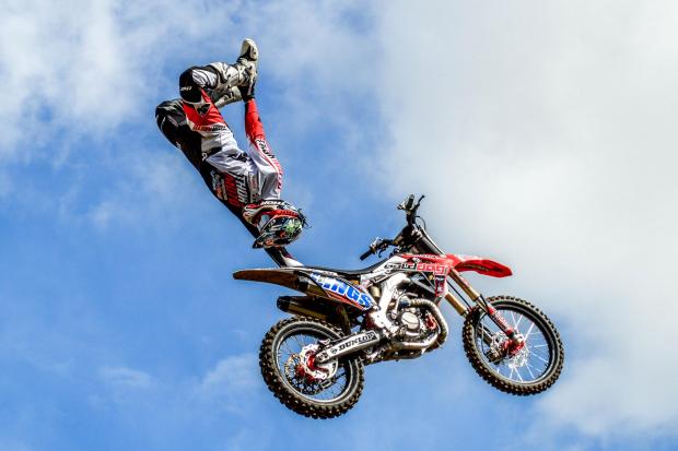 Knutsford Guardian: Motocross stuntman Dan Whitby (Tracy Whittington)