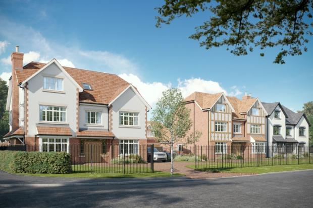 Luxury homes with prices starting at £1.7 million have just been put up for sale in Adlington Road, Wilmslow