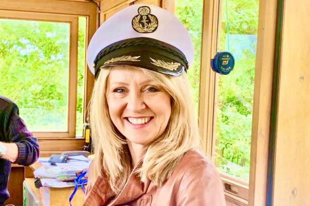 Tatton MP Esther McVey aboard restored steamboat 'The Danny'