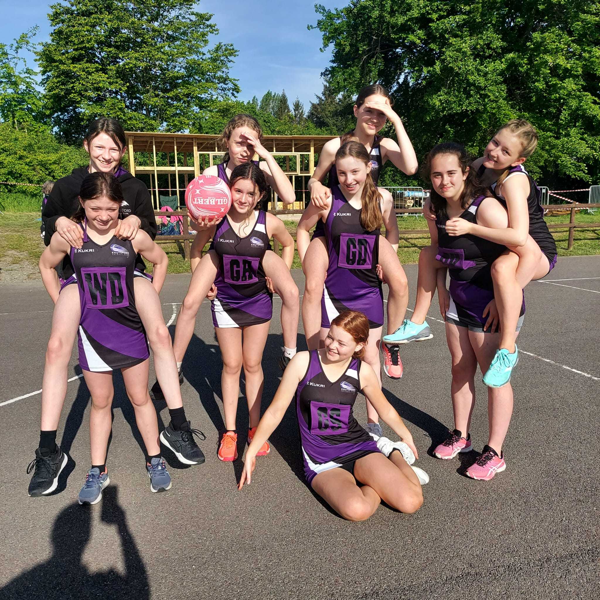 Knutsford Junior Netball Clubs youngest team at the event, the Falcons
