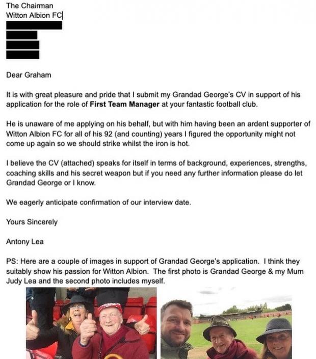 Knutsford Guardian: The covering letter