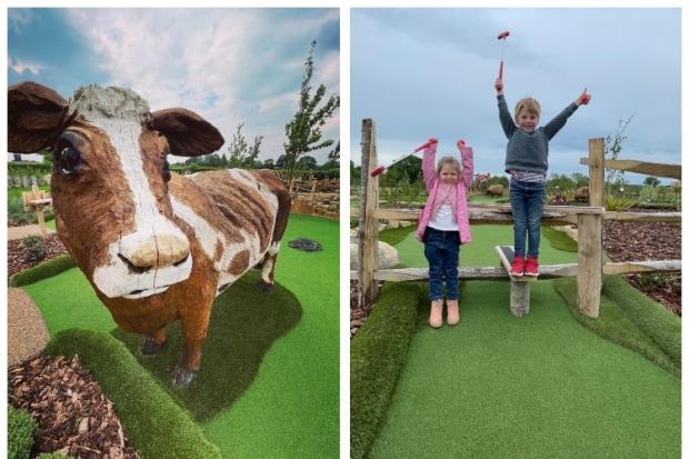New farm themed Beeches Adventure Golf proves a big hit with children