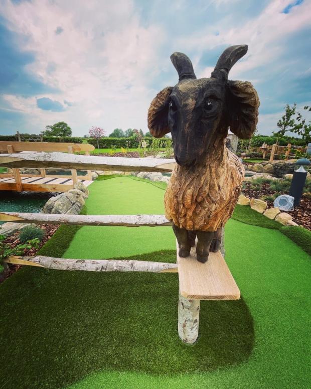 Knutsford Guardian: Carvings of farm animals are dotted around the course