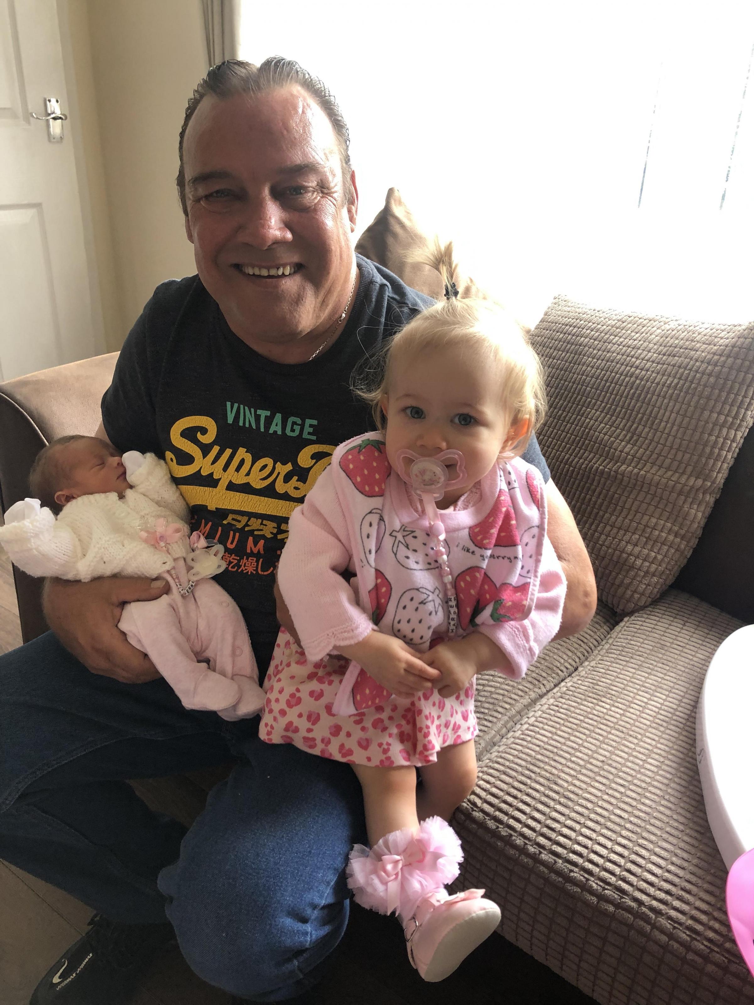 Knutsford Guardian: Mikey Ray with his grandchildren