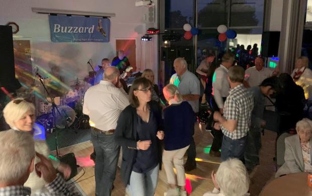 Knutsford Guardian: Buzzard, a five-piece cover band provided evening entertainment