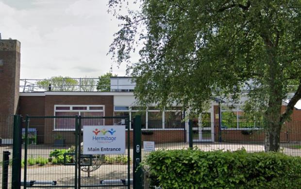 Knutsford Guardian: Hermitage Primary School in Holmes Chapel. Google Maps image