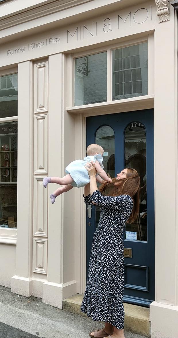 Knutsford Guardian: Kaley Gibbons has created her new business around baby Ivy and son Quinlan