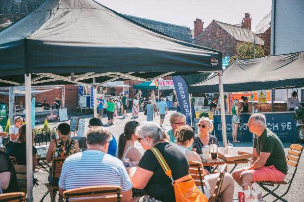 Knutsford Guardian: Diners were able to listen to music at the street food market