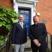 Knutsford town mayor Cllr Stuart Gardiner and Ian Cass, managing director of The Forum of Private Business, welcome nominations for the Town Awards 2021