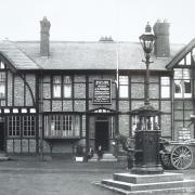 The Red Lion, Old Market Place in 1892