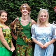 Tilly Holah as Tinkerbell, Ollie Lugo as Peter Pan, Lois Hinds as Wendy and Adam Byrne as the evil Captain Hook
