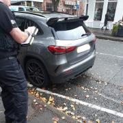 The driver of this car was fined for parking on zig zag lines on London Road in Alderley Edge