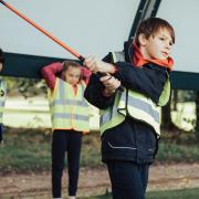 High Legh youngsters being put through their paces at the American Golf Academy at High Legh Golf Club