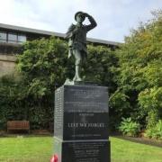 The Centennial Memorial honours the town's war heroes