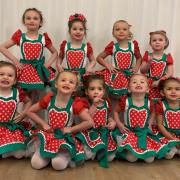 Babies perform two little dances in family panto Aladdin