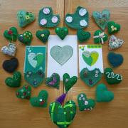 Green hearts, poetry, painting and craft work is on display at Knutsford Methodist Church