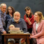 Six aspiring writers take the audience on a chaotically funny journey in Alan Ayckbourn's 'Improbable Fiction' at The Green Room Theatre
