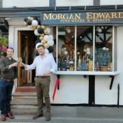 Edward Speakman and Morgan Ward toast the launch of their expanded business in King Street