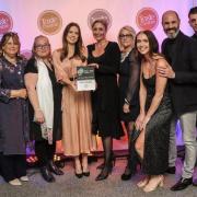 Staff from The Lambing Shed Farm Shop and Kitchen celebrate after winning Local Produce of the Year at the Taste Cheshire Awards 2022 Picture: Simon Warburton