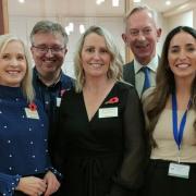 Knutsford Together, from left, trustee Sarah Flannery, trustee Piers McLeish, chief officer Nicola Marshall, founder David Briggs and trustee Rosie Longdon