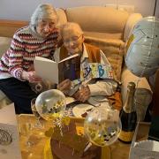 Margaret Wilson reads husband Alan  telegram from King Charles on his 100th birthday