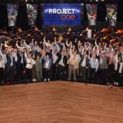 Staff at Project One celebrate being listed  by the Financial Times as one of the UK's leading management consultants for the fourth year running