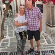 Sylvia and Richard on holiday last year