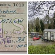 A train ticket bought at Goostrey Station has turned up 136 miles from home