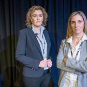 Actors Emily Hunter and Gemma Green in a scene from 'Enough', their compelling debut drama