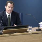 Former chancellor George Osborne giving evidence to the UK Covid-19 Inquiry at Dorland House in London (Screengrab/PA)