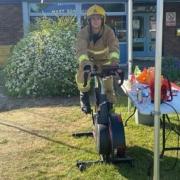 Firefighter Anthony Naylor, watch manager at Knutsford Fire Station, is mounting an epic 24-hour cycling challenge